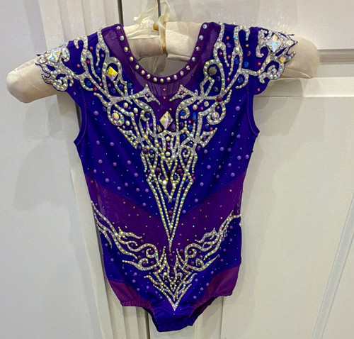 Girls purple gymnastics - girls,