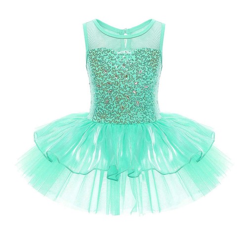 Girls shiny sequin leotard - shiny,