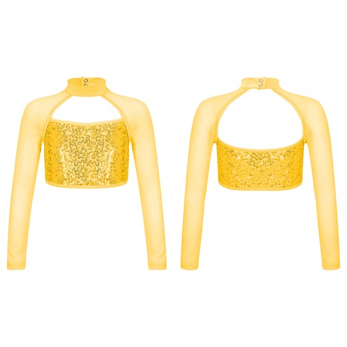 Girls sequins long sleeve - uk,